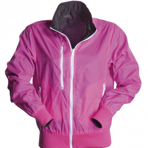 Blouson Réversible Femme fuschia et noir