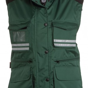 Blouson de Travail sans manche Femme vert