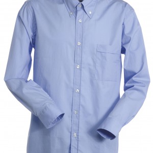 Chemise Homme col anglais bleue