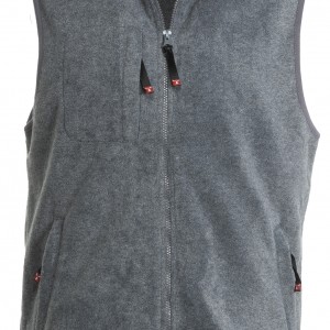 Gilet polaire sans manche gris