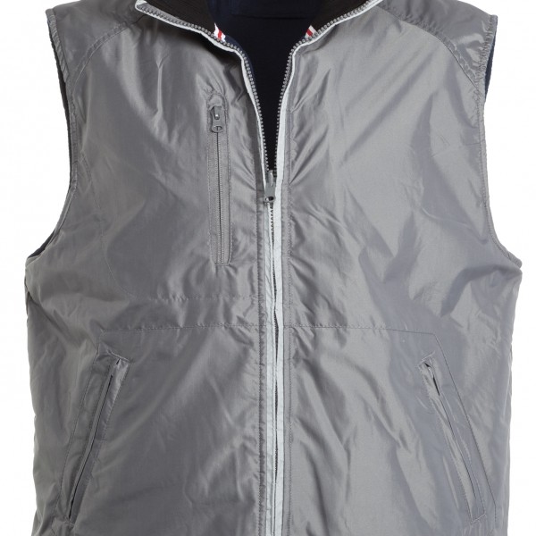 Gilet sans manche coupe vent gris