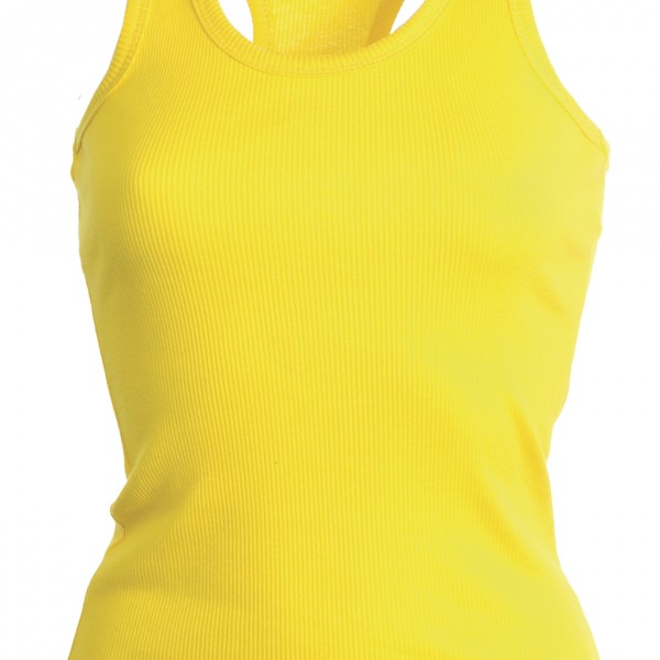 Tee shirt Femme dos nageur jaune