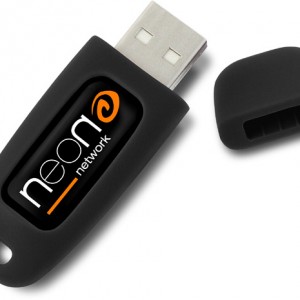 Clé USB à capuchon noire