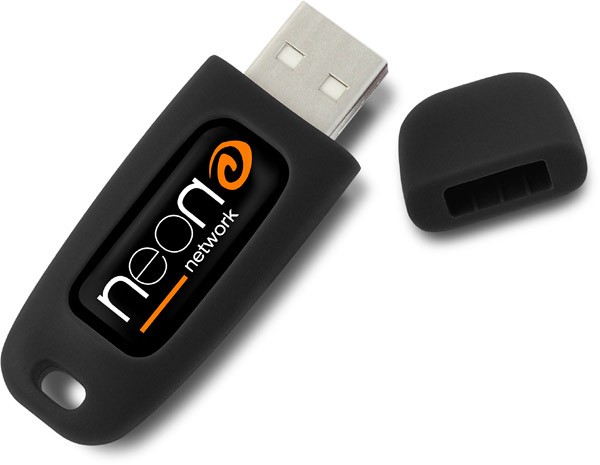 Clé USB à capuchon noire