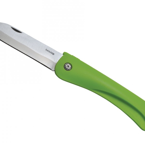 Couteau manche plastique vert