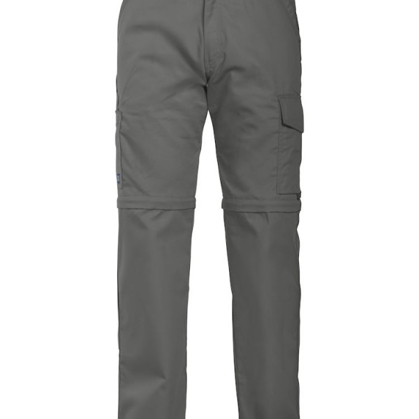 pantalon technique multipoches transformable gris