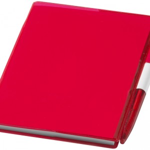 bloc notes plastique rouge