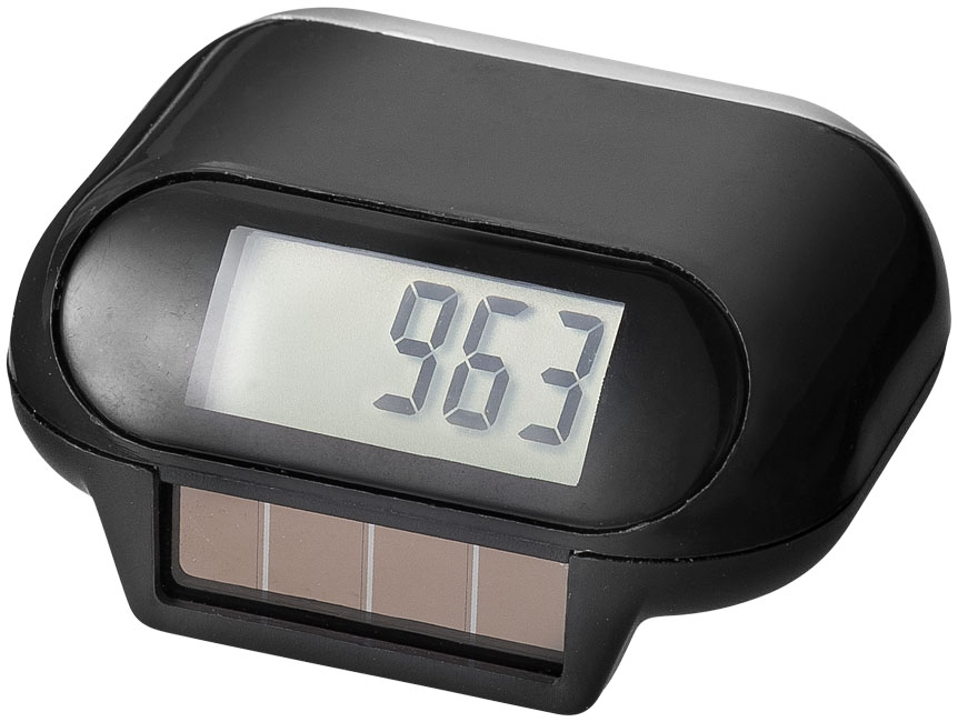 Podomètre Solaire Avec Grand écran LCD – Clip Taille, Compteur De Pas, Distance, Calories, Batterie + Solaire